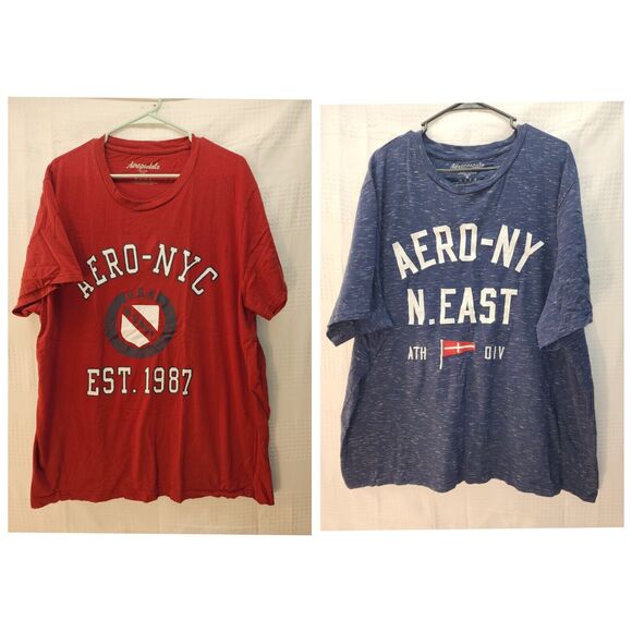 aeropotale Other - Aeropostale Mens Tshirts Bundle 3xl Tee Graphic Big Logo Crew Neck Short Sleeve